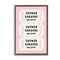 Stupell Industries Pink Shower Karaoke Tickets Floating Frame, design by Lettered and Lined